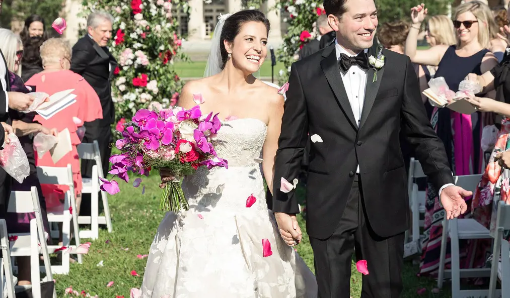 Elise Stefanik with her husband Matthew Manda on their weeding day in 2015.