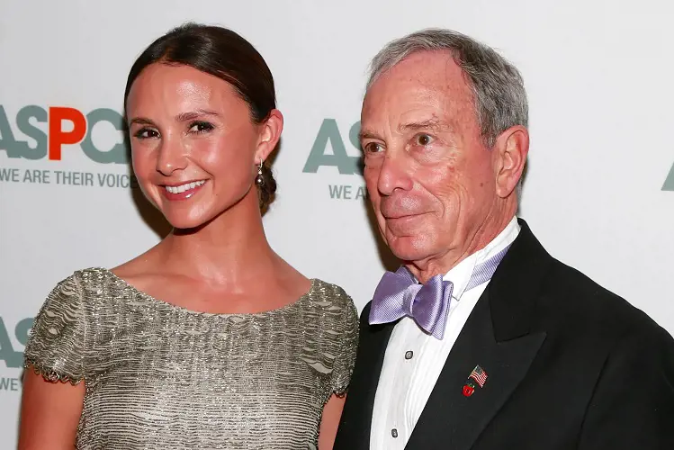 Georgina Bloomberg with her father Michael Bloomberg attending event.