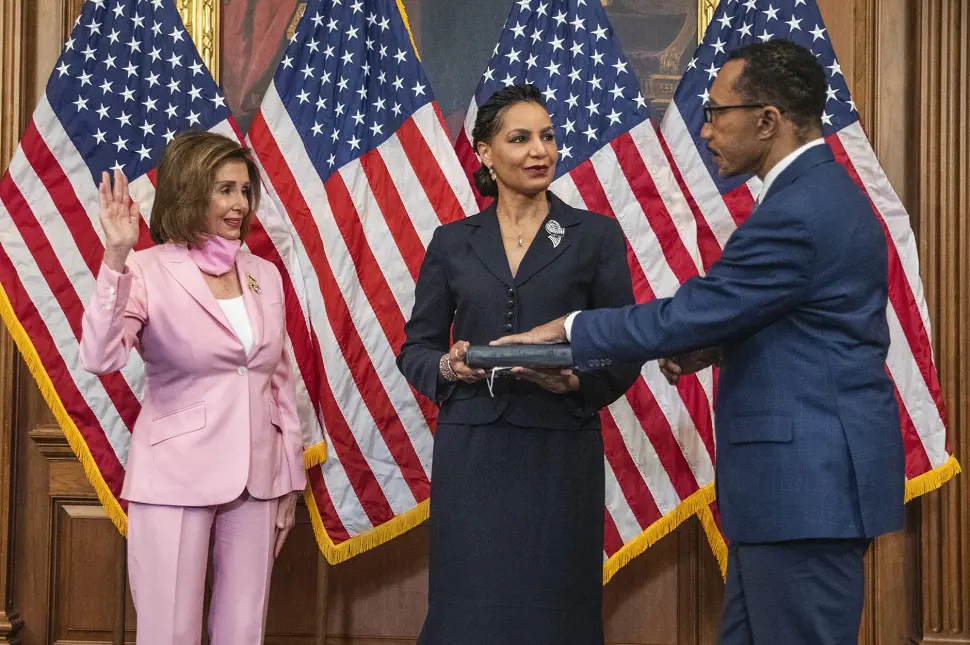 Kweisi Mfume was sworn-in as Maryland's newest congressman succeeding the late Elijah Cummings.