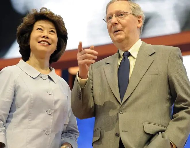 Senate Minority Leader Mitch McConnell, and his wife Elaine Chao at last summer's Republican National Convention in Tampa.