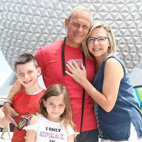 Don Bolduc with his lovely wife Sharon and his grandkids at Disney World!