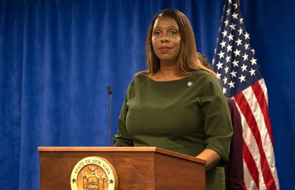 New York State Attorney General Leticia James announced her office is suing former President Donald Trump