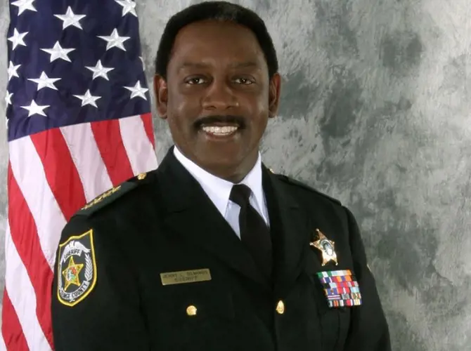 The picture of Jerry L. Demings in the Orlando Weekly website as the Sherriff 