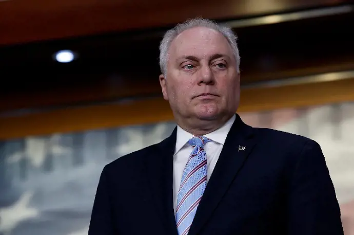 Steve Scalise during a news conference in the U.S. Capitol Building on June 14, 2022 in Washington, DC.