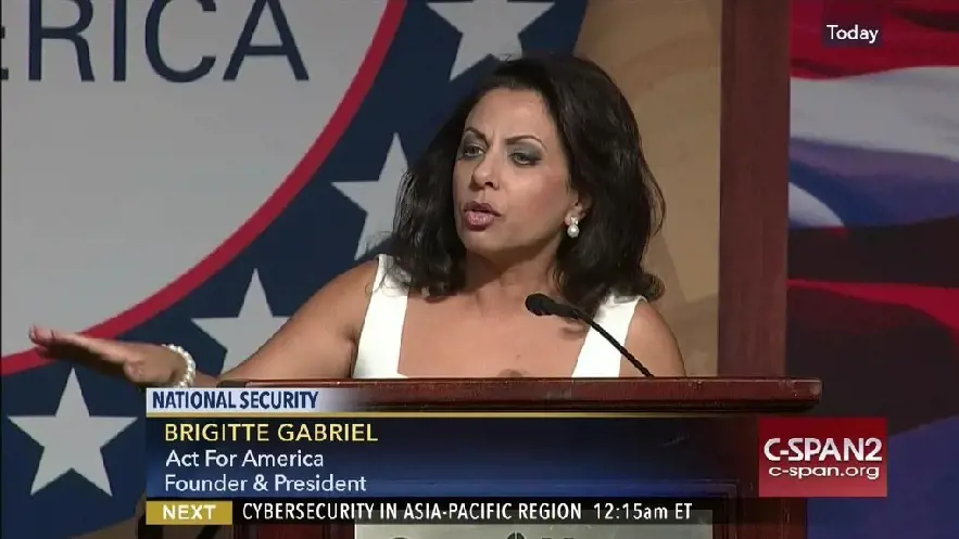 Brigitte Gabriel at conference of ACT For America in 2016