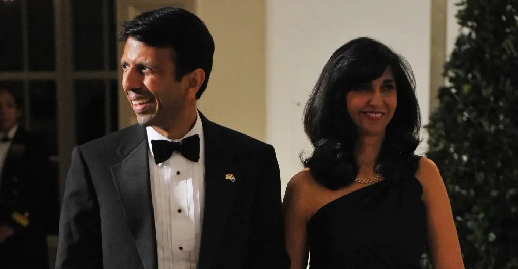 Supriya Jolly Jindal and Bobby Jindal at the White House in November 14, 2009 