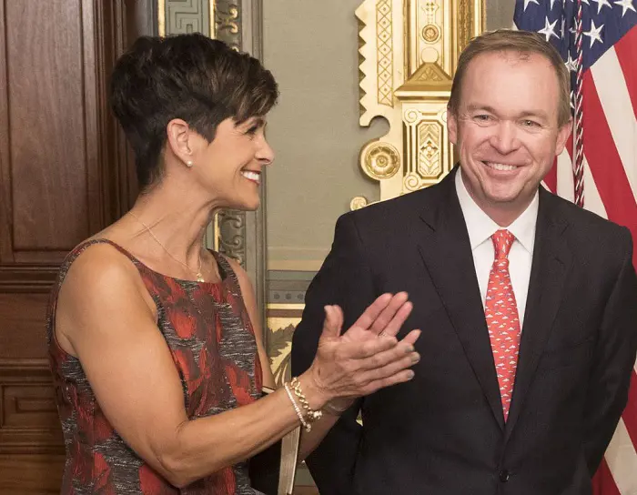 Mick Mulvaney with his wife Pamela West Mulvaney