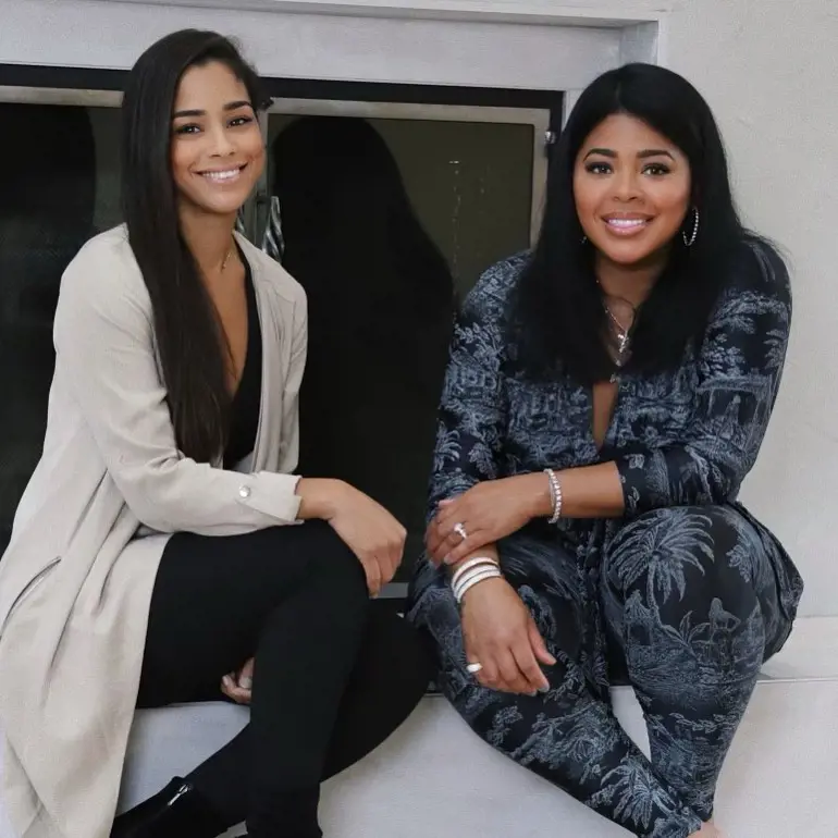 Crissy (right) with her business partner Indira Martinez (left) in 2021 