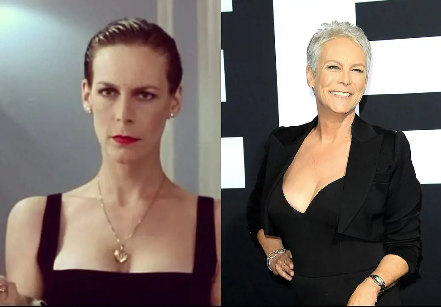 Jamie Lee Curtis as Helen Tasker in 1994 movie True Lies Vs how she looks now