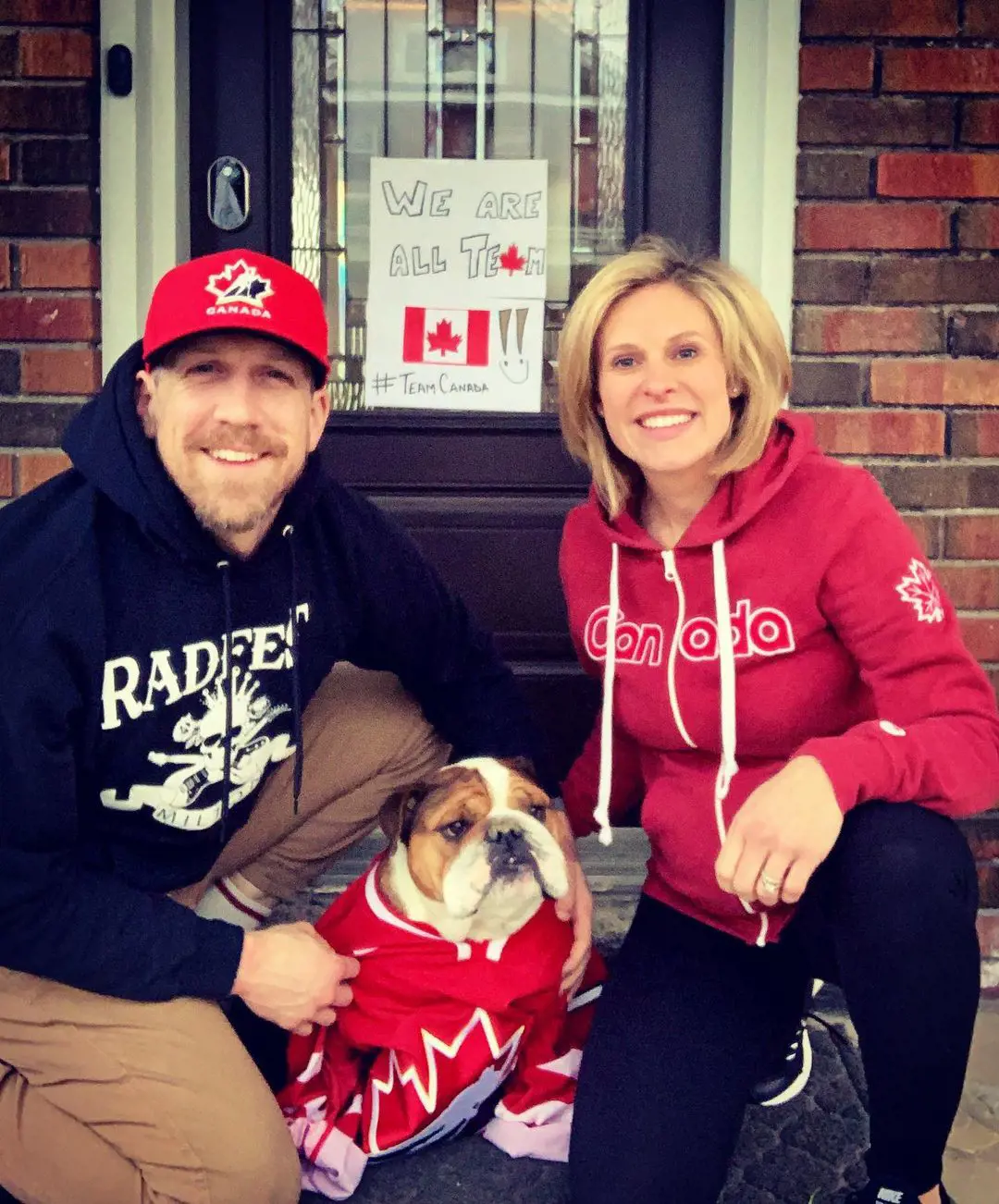 The Duo Supporting The Team Canada